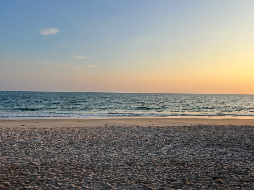 Morakot Island beach at golden hour